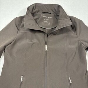 Andrew Marc MENS XL LINED Jacket L/S  Water Resistant Stretch Black NO HOOD